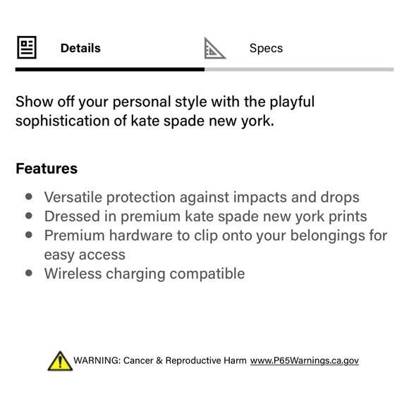 Kate Spade AirPod case - Picture 5 of 5